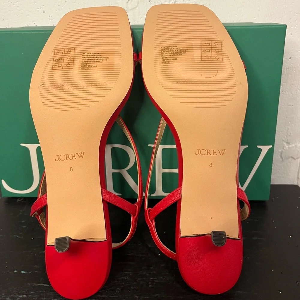 NIB J.Crew Krista sling back kitten heel 8 - Picture 6 of 9